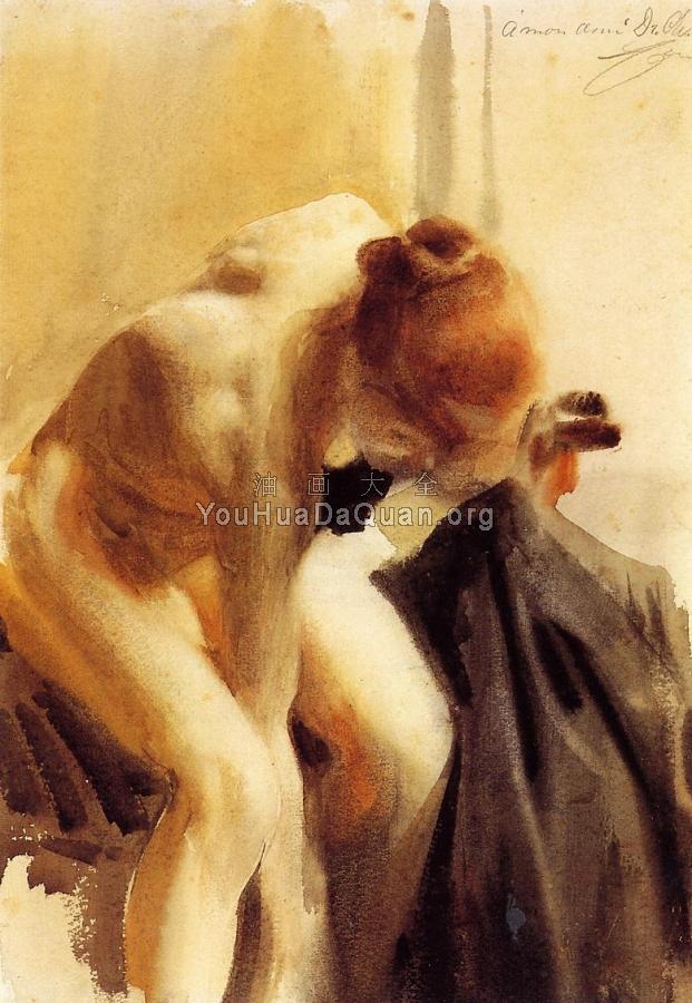 Female Nude - 安德斯·左恩